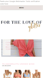 Mobile Screenshot of fortheloveofglitter.com